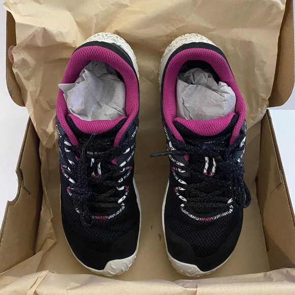 IN BOX MERRELL TRAIL GLOVE 7 PINK AND BLACK WALKING TRAIL RUNNERS WORN ONCE SZ 9 - Picture 11 of 13